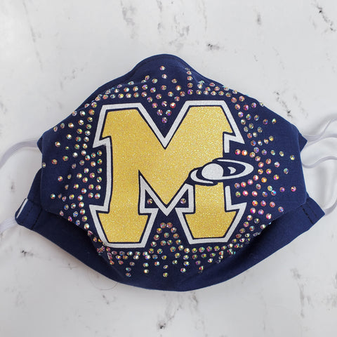 Mars Planets Glitter & Rhinestone Bling Masks