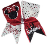 North Hills Indians Custom Nationals Cheer Bow with name